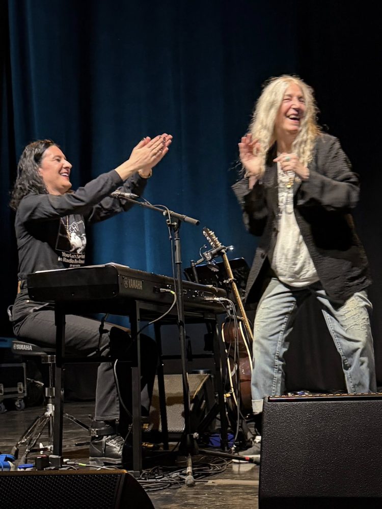 Patti Smith with daughter Jesse Paris Smith, Corn Exchange Brighton, 13 May 2026.