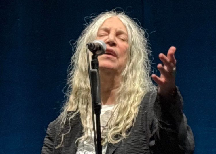 Patti Smith on stage