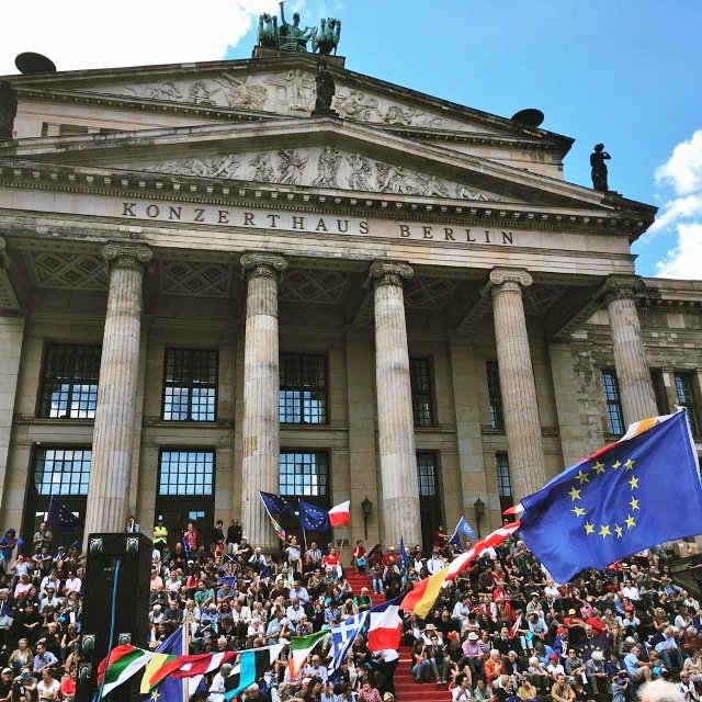 Pulse of Europe meeting, Gendarmenmarkt Berlin, 27 August 2017