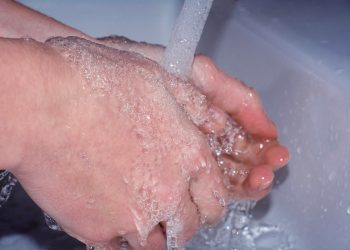 washing hands