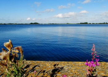 View across Farmoor Reservoir, Oxfordshire