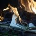 books being burned