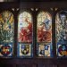 Stained glass window in the Lyminster church