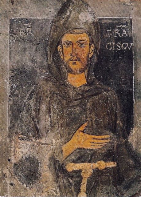 Fresco of Francis of Assisi